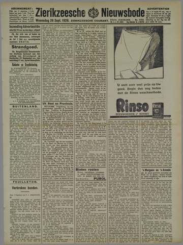Zierikzeesche Nieuwsbode 1928-09-26
