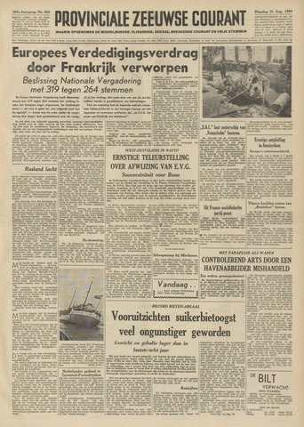 Provinciale Zeeuwse Courant 1954-08-31