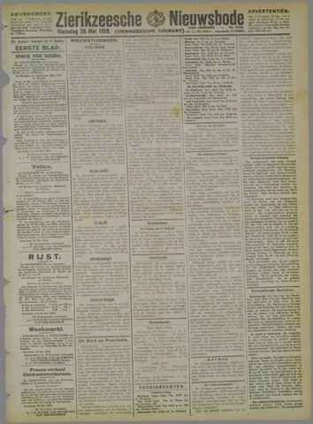 Zierikzeesche Nieuwsbode 1919-05-26