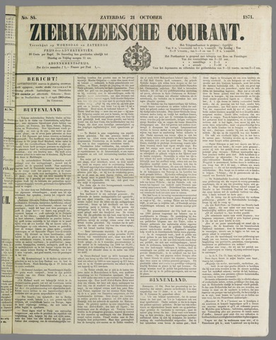 Zierikzeesche Courant 1871-10-21
