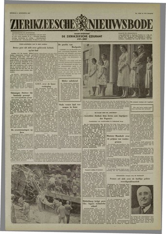 Zierikzeesche Nieuwsbode 1957-08-06