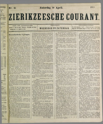 Zierikzeesche Courant 1870-04-30