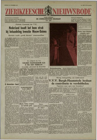 Zierikzeesche Nieuwsbode 1957-11-26