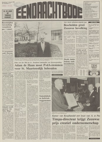 Eendrachtbode /Mededeelingenblad voor het eiland Tholen 1990-01-11