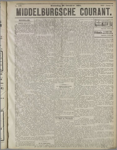 Middelburgsche Courant 1920-10-25