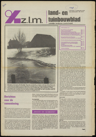 Zeeuwsch landbouwblad ... ZLM land- en tuinbouwblad 1978-02-17
