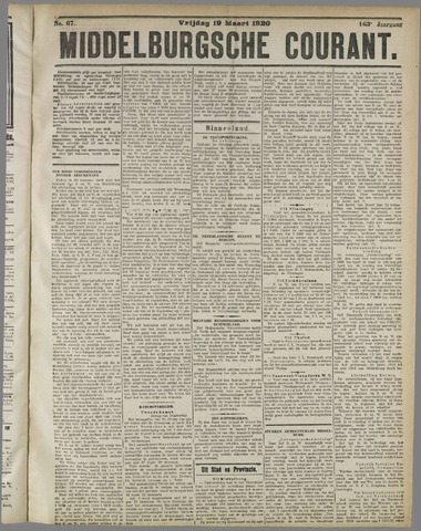 Middelburgsche Courant 1920-03-19