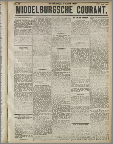Middelburgsche Courant 1920-04-14