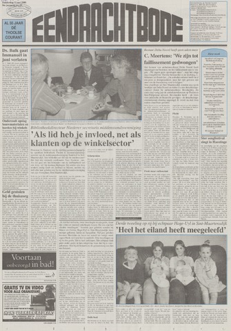 Eendrachtbode /Mededeelingenblad voor het eiland Tholen 2000-05-11