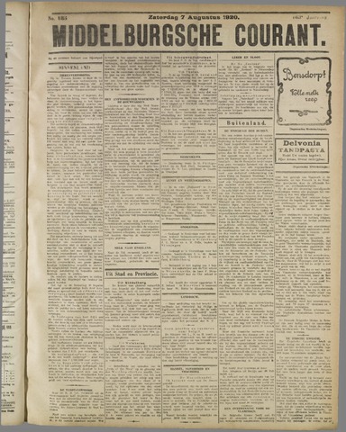 Middelburgsche Courant 1920-08-07