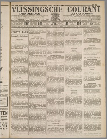 Vlissingse Courant 1931-10-22