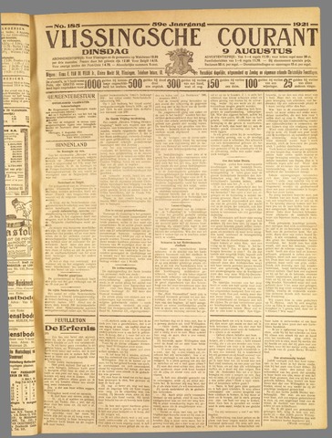 Vlissingse Courant 1921-08-09