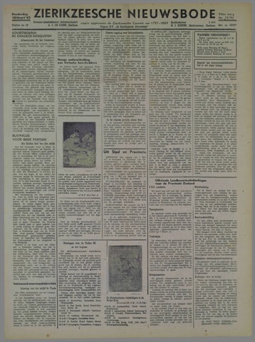 Zierikzeesche Nieuwsbode 1943-03-18
