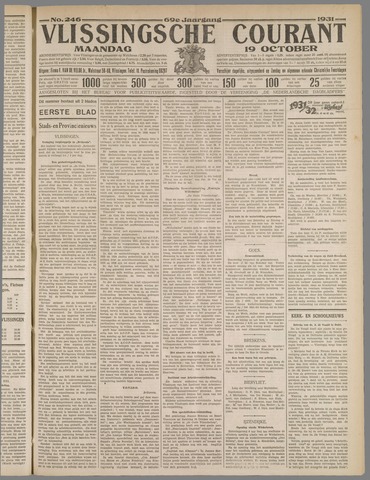 Vlissingse Courant 1931-10-19