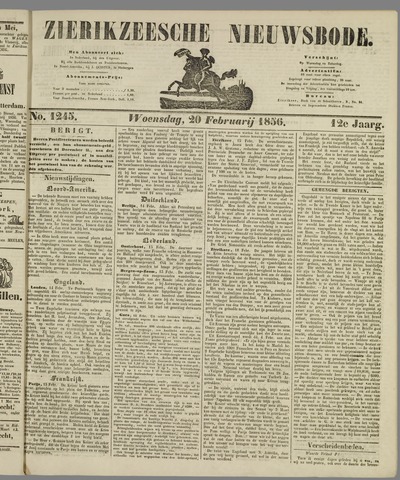 Zierikzeesche Nieuwsbode 1856-02-20