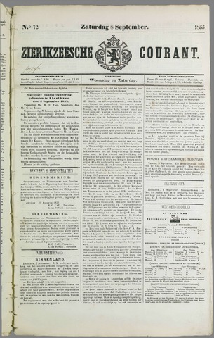 Zierikzeesche Courant 1855-09-08