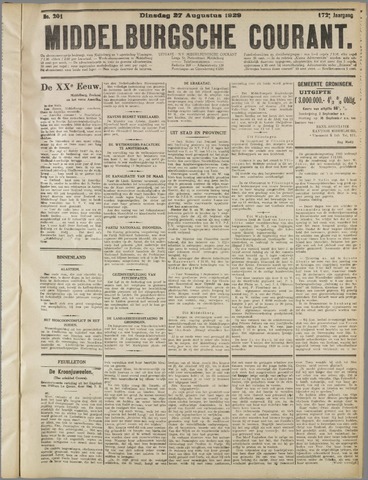 Middelburgsche Courant 1929-08-27