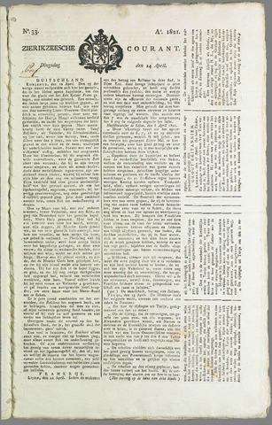 Zierikzeesche Courant 1821-04-24