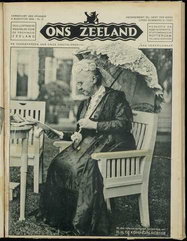 Ons Zeeland / Zeeuwsche editie 1933-08-04