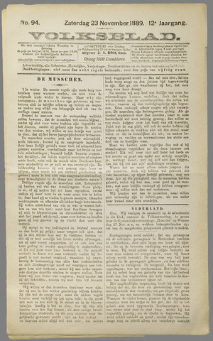 Volksblad 1889-11-23