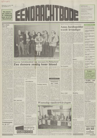 Eendrachtbode /Mededeelingenblad voor het eiland Tholen 1986-03-13