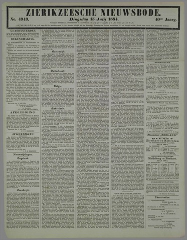 Zierikzeesche Nieuwsbode 1884-07-15