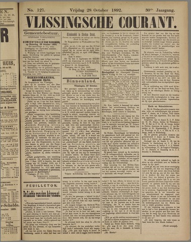 Vlissingse Courant 1892-10-28