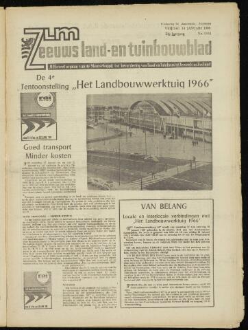 Zeeuwsch landbouwblad ... ZLM land- en tuinbouwblad 1966-01-14