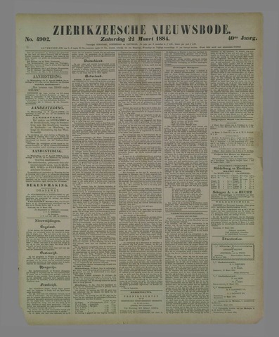 Zierikzeesche Nieuwsbode 1884-03-22