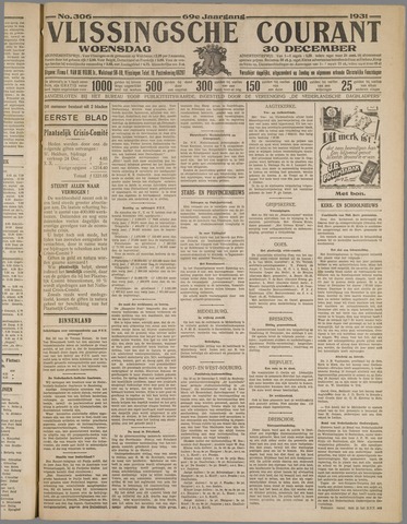 Vlissingse Courant 1931-12-30