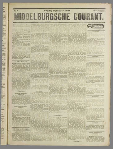 Middelburgsche Courant 1924-01-11