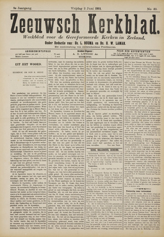 Zeeuwsche kerkbode, weekblad gewijd aan de belangen der gereformeerde kerken/ Zeeuwsch kerkblad 1911-06-02