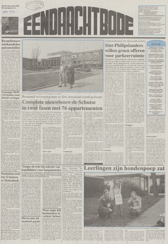 Eendrachtbode /Mededeelingenblad voor het eiland Tholen 2000-04-06