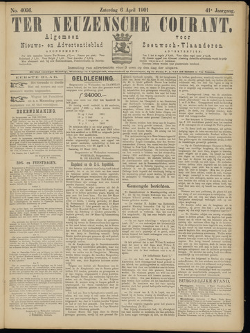 Ter Neuzensche Courant / Neuzensche Courant / (Algemeen) nieuws en advertentieblad voor Zeeuwsch-Vlaanderen 1901-04-06