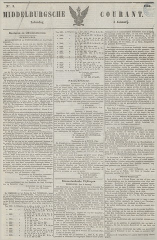 Middelburgsche Courant 1850-01-05