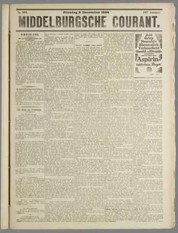 Middelburgsche Courant 1924-12-09