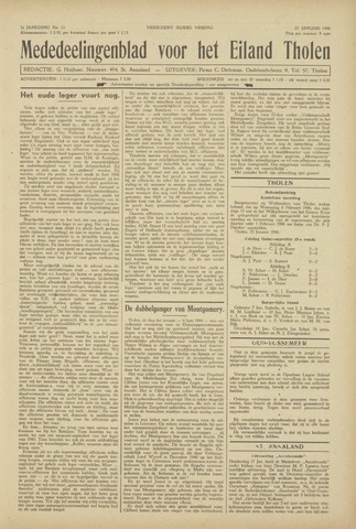 Eendrachtbode (1945-heden)/Mededeelingenblad voor het eiland Tholen (1944/45) 1946-01-25
