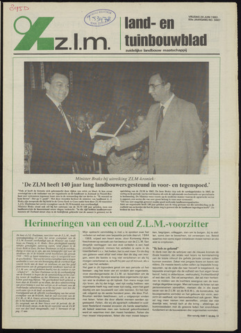 Zeeuwsch landbouwblad ... ZLM land- en tuinbouwblad 1983-06-24