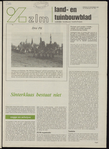 Zeeuwsch landbouwblad ... ZLM land- en tuinbouwblad 1988-11-25