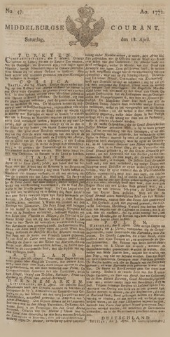 Middelburgsche Courant 1772-04-18