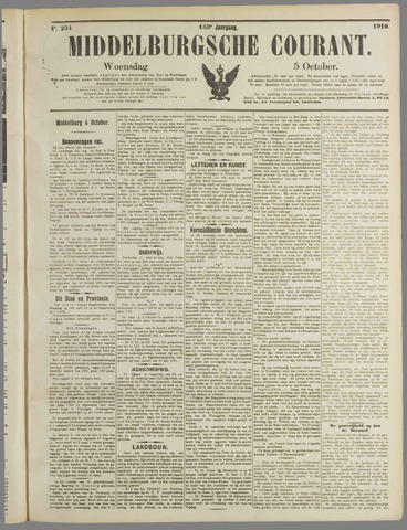 Middelburgsche Courant 1910-10-05