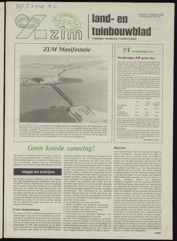 Zeeuwsch landbouwblad ... ZLM land- en tuinbouwblad 1988-02-12