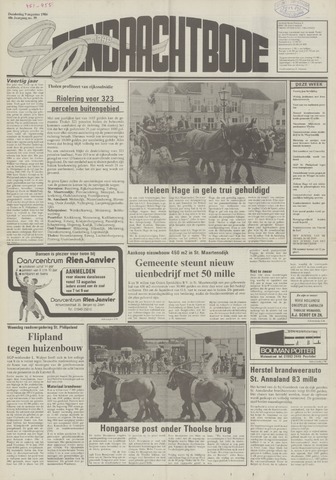 Eendrachtbode /Mededeelingenblad voor het eiland Tholen 1984-08-09
