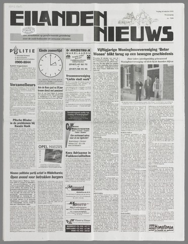Eilanden-nieuws. Christelijk streekblad op gereformeerde grondslag 2003-10-24