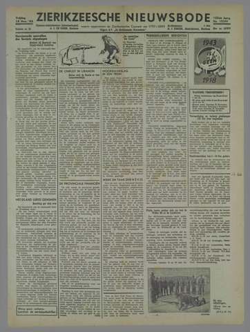 Zierikzeesche Nieuwsbode 1943-11-19