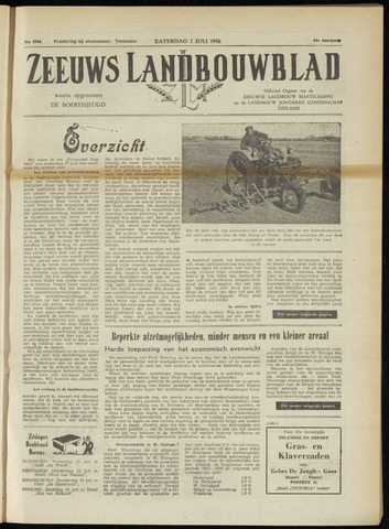 Zeeuwsch landbouwblad ... ZLM land- en tuinbouwblad 1956-07-07