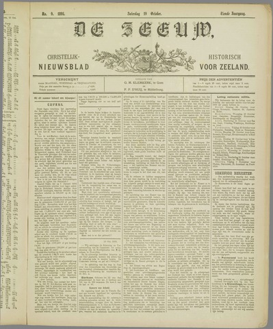 De Zeeuw. Christelijk-historisch nieuwsblad voor Zeeland 1895-10-19