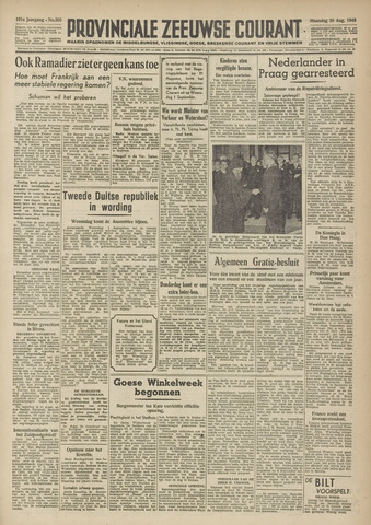 Provinciale Zeeuwse Courant 1948-08-30