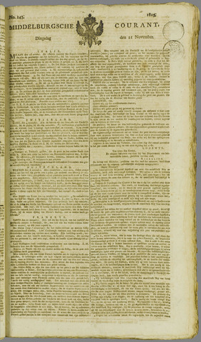 Middelburgsche Courant 1815-11-21