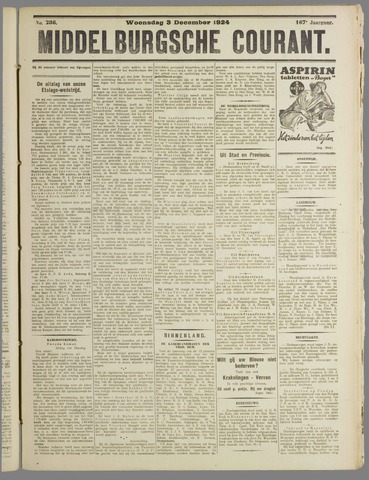 Middelburgsche Courant 1924-12-03